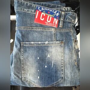 NWOT DSQUARED2 Icon Tidy Biker Jeans - Fits 40” waist